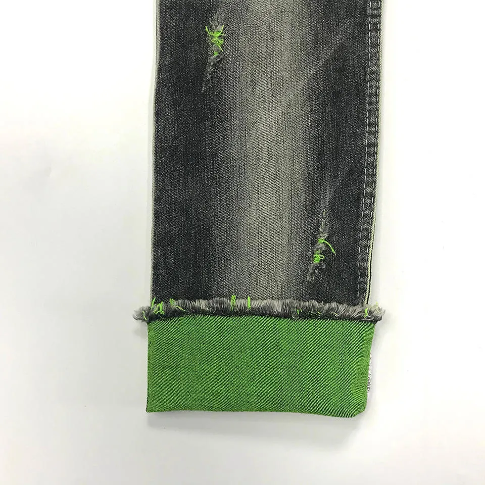 Bamboo Cotton Nylon Spandex Material Broken Twill Stretch Denim Jeans Fabrics