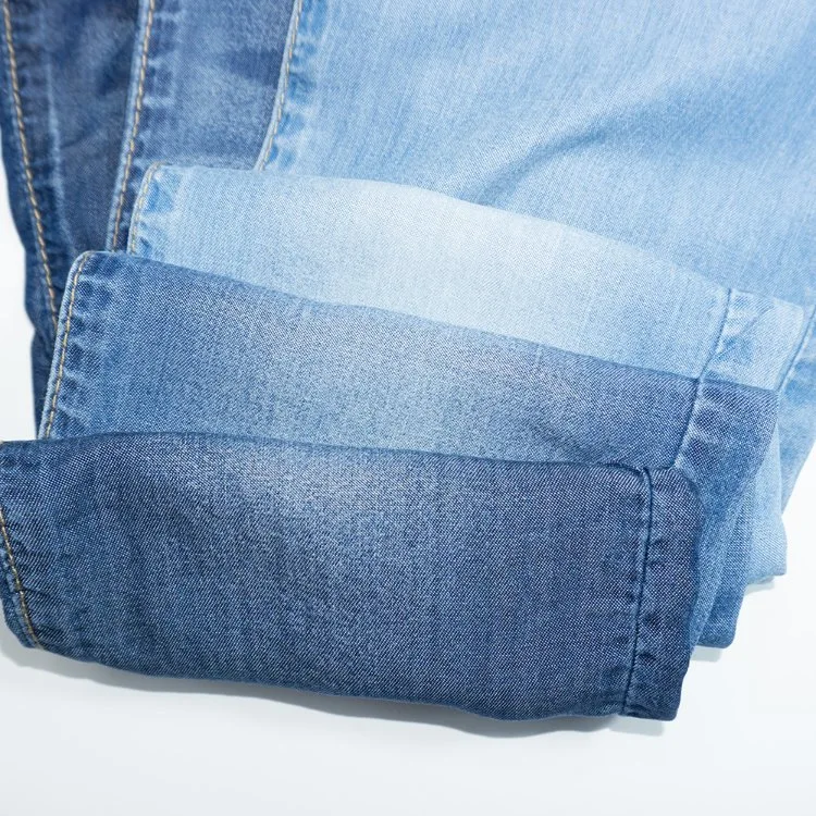 100% Lyocell Jeans Denim Shirt Fabric Light Weight Denim Fabric