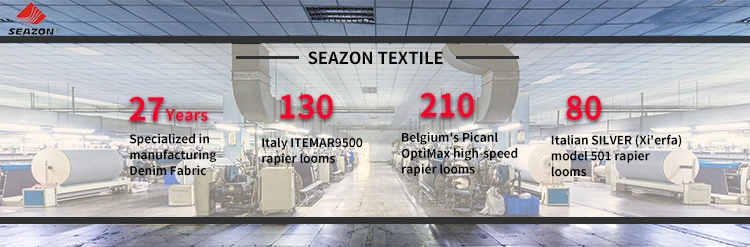 100% Cotton Fabric Non Stretch Denim Fabric Make for Jeans