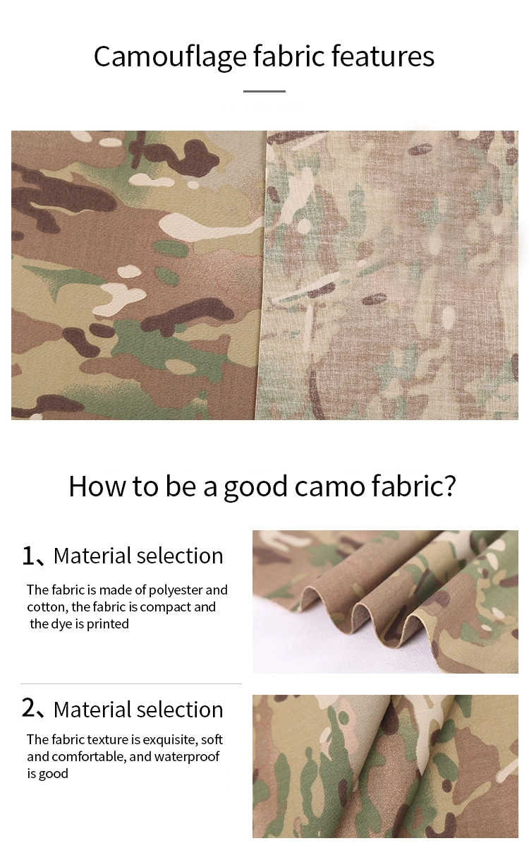 Camo Camouflage Digital Printed Camouflage Denim Material Roll Polyester Taffeta Fabric Army Print Fabric