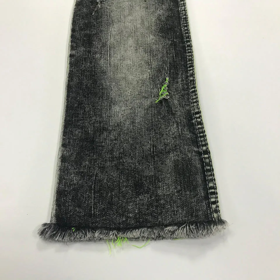 Bamboo Cotton Nylon Spandex Material Broken Twill Stretch Denim Jeans Fabrics