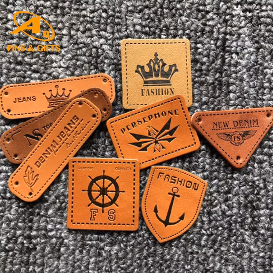 High Quality Custom Embossed New Garment Denim Patchs Jeans Label