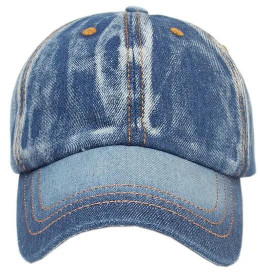 Fashion Cotton Heavy Washed Blank Distressed Denim Scratch Hat