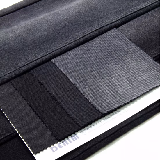 Zz0115 Premium Recycled Jean Cotton Material Fabric Good Stretch Denim Fabric with Retro Style for Ladies′ Jeans